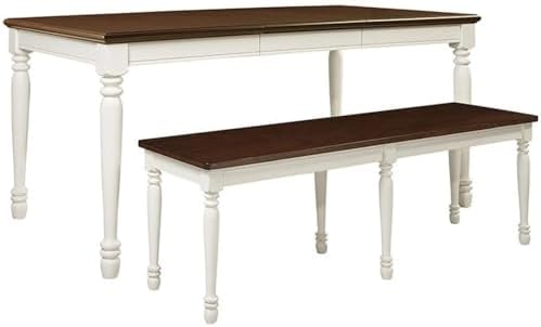 Crosley Furniture Shelby 3-Piece Dining Set, Dual Benches