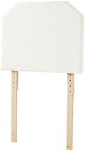 DormCo Tavira Allure® Boucle Dorm Headboard with Legs - Cream White