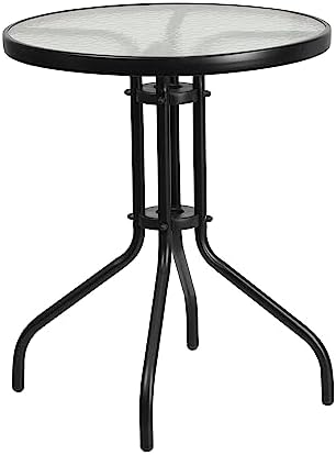 Flash Furniture 23.75 in Round Table, Black