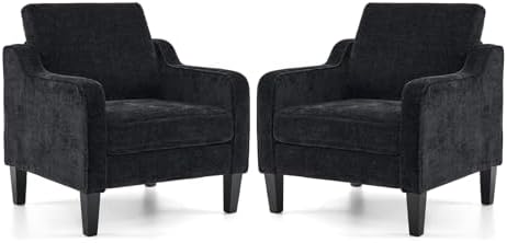VINGLI Accent Chairs Set of 2, Modern Traditional Armchair for Living Room