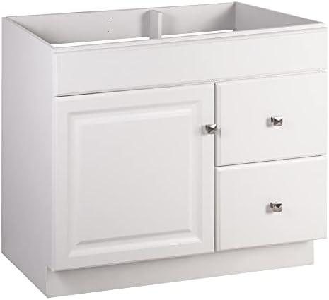 Design House Wyndham Bathroom Vanity, 36", White | , Freestanding, Traditional, Wood, Bath, 597229
