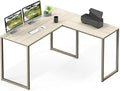 SHW Mission 48 x 48 L-Shape Home Office Computer Desk, Maple