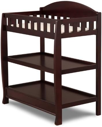Delta Children Infant Changing Table with Pad, Espresso Cherry