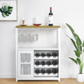 IDEALHOUSE Wine Bar Cabinet with Detachable Wine Rack and Storage Space