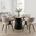 Dining Chairs Set of 4, Modern Faux Leather Kitchen Chairs