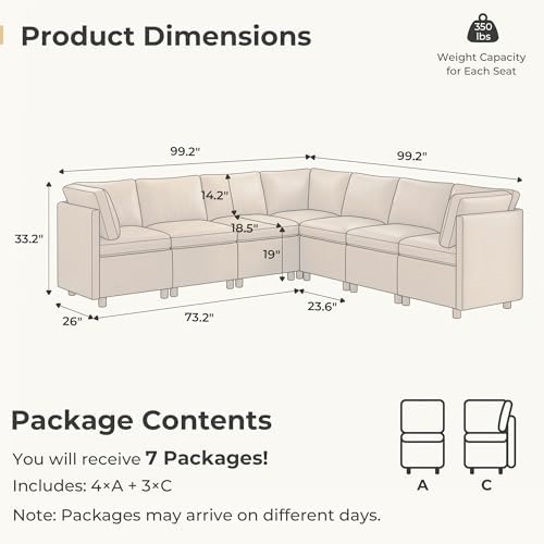 SITJOY Breakfast Nook Bench with Storage, Brown, 7 Seat (3 Corner)
