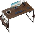 Pamray 47 Inch Computer Desk for Small Spaces with Storage Bag, Home Office Work Desk with Headphone Hook, Small Office Desk Study Writing Table