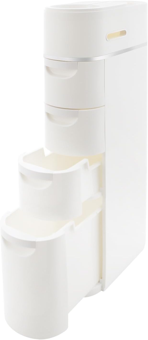 Narrow Storage Cabinet, Slim Bathroom Cabinet, Drawer Storage Tower (4 Drawer)