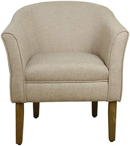 HomePop Barrel Accent Chair - Light Brown