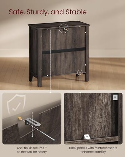 VASAGLE Buffet Cabinet, Coffee Bar with a Drawer, Adjustable Shelf