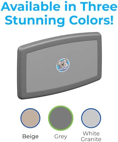 Koala Kare Surface-Mounted Horizontal Baby Changing Station, Model KB300-01 (Grey)