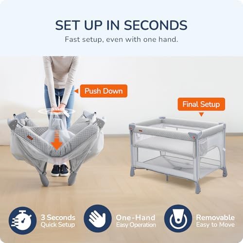 Portable Playard Bedside Crib Sleeper