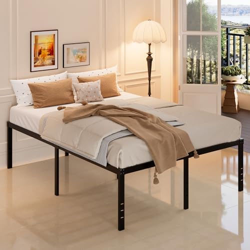 Maenizi 20 Inch Queen Bed Frame No Box Spring Needed Heavy Duty Metal