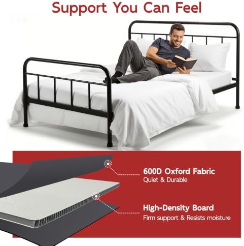 BlissBoard Full Bunkie Board, 54 x 75 in, Reinforced 10mm Support