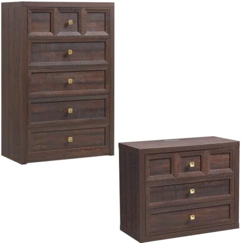 Dresser and Nightstand Sets 2 Piece for Bedroom Set Furniture