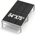 54x75'' Full Size Folding Bunkie Board, Black Under Mattress Support Board