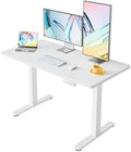 HUANUO 43x24 Inch Electric Standing Desk, Height Adjustable, White