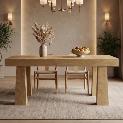 Tribesigns 63 Inch Dining Table for 4-6 People, Rectangular Kitchen Table