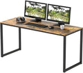 SHW Mission 48-Inch Home Office Computer Desk, Rustic Brown