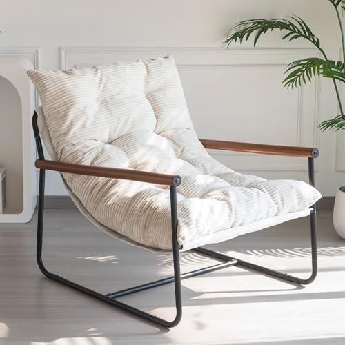 MAXYOYO Modern Accent Chair, Comfy Living Room Chair with Metal Frame