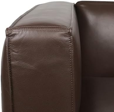 Christopher Knight Home Goyette Contemporary Faux Leather Club Chair, Dark Brown and Dark Walnut