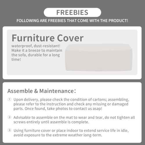 Rattaner 3-seat Patio Sofa Outdoor Furniture Brown Wicker Outdoor Couch Deep Seat High Backrest with Anti-Slip Cushions with Waterproof Cover, Beige