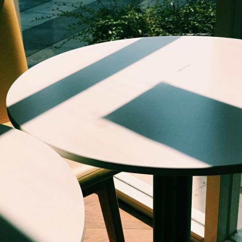Leopard MDF Round Top Not Adjustable (41 INCHES Height) Bar Table, White