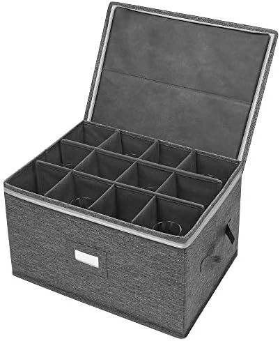 Stemware Storage Cases, Wine Glass Storage Box Containers for Crystal