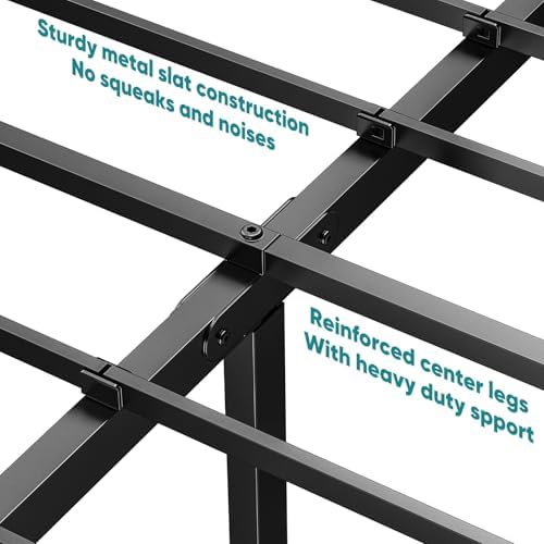 OLIXIS 18 Inch King Size Bed Frame All Metal Platform