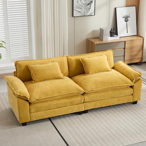 Oprisen 86" Modular Sectional Sofa, Comfy Loveseat Deep Cloud Couch