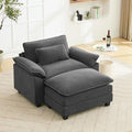 Oprisen 53" Modular Sectional Sofa, Comfy Deep Cloud Couch with Ottoman