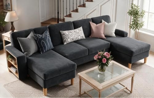 YITAHOME 109"Sectional Couches for Living Room,U Shaped Couch w/4 Seat Sofa