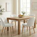GarveeHome Dining Chairs Set of 4 with Cozy Backrest/Wooden Legs