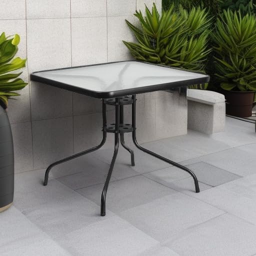 Flash Furniture 31.5 in Metal Square Table