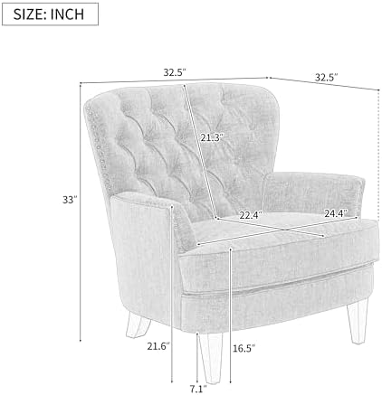 Christopher Knight Home Tafton Tufted Leather Club Chair, Brown 35D x 33.5W x 34.5H in