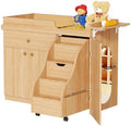 Changing Table with Stairs, Montessori Diaper Station for Daycare & Home (Right Stairs)