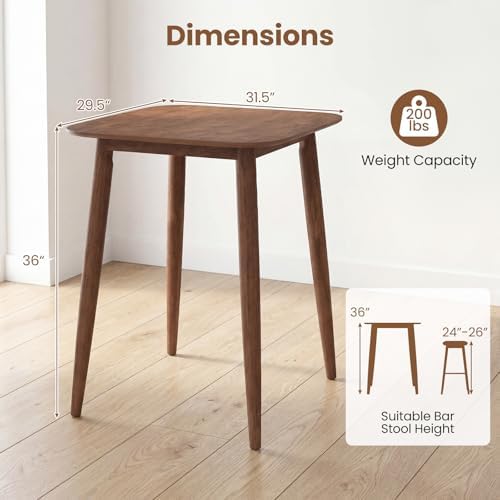 COSTWAY 36 Inch Counter Height Dining Table