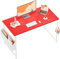 Pamray 47 Inch Computer Desk for Small Spaces with Storage Bag, Home Office Work Desk with Headphone Hook, Small Office Desk Study Writing Table