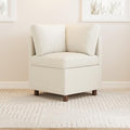 SITJOY Breakfast Nook Bench with Storage, Beige, 1 Seat (Corner)