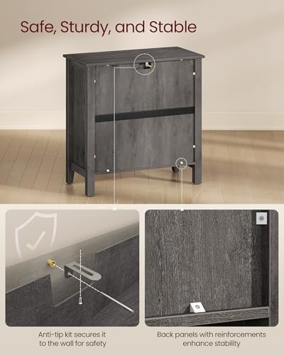 VASAGLE Buffet Cabinet, Coffee Bar with a Drawer, Adjustable Shelf
