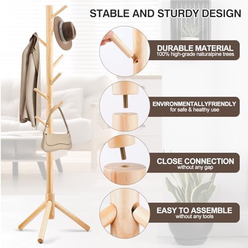WANGMUXIA Freestanding Coat Rack