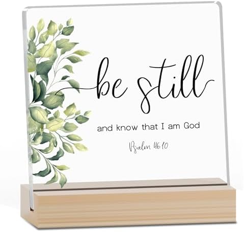 Farmhouse Decor, Acrylic Christian God Home Decorations, Aesthetic Entry Way Table Shelf Decor, Living Room Table Accessories, Boho Office Decorations For Work (01)