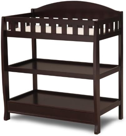 Delta Children Infant Changing Table with Pad, Dark Chocolate