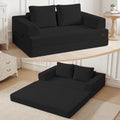 COMAX Convertible Futon Sofa Bed, 59" Folding Boneless Loveseat Small Couch