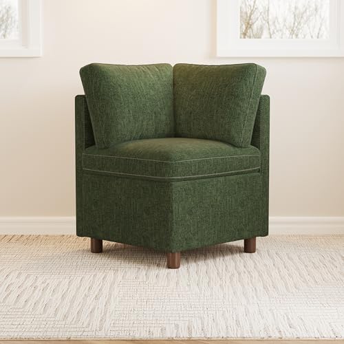 SITJOY Breakfast Nook Bench with Storage, Green, 1 Seat (Corner)