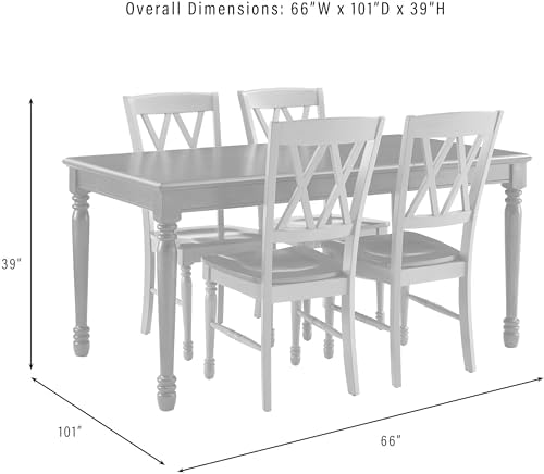 Crosley Furniture Shelby 5-Piece Dining Set