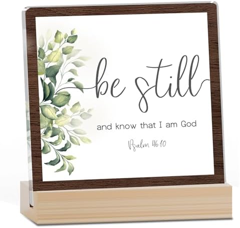 Farmhouse Decor, Acrylic Christian God Home Decorations, Aesthetic Entry Way Table Shelf Decor, Living Room Table Accessories, Boho Office Decorations For Work (06)