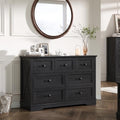 Farmhouse 7 Drawers Dresser for Bedroom Wood Dressers with Charging Station