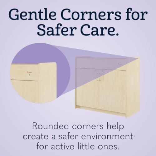 Foundations SafeSwing Daycare Changing Table, Formerly SafetyCraft, Natural