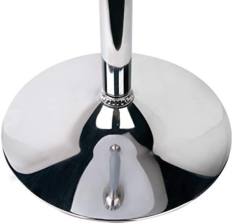 Leopard MDF Round Top Not Adjustable (41 INCHES Height) Bar Table, White